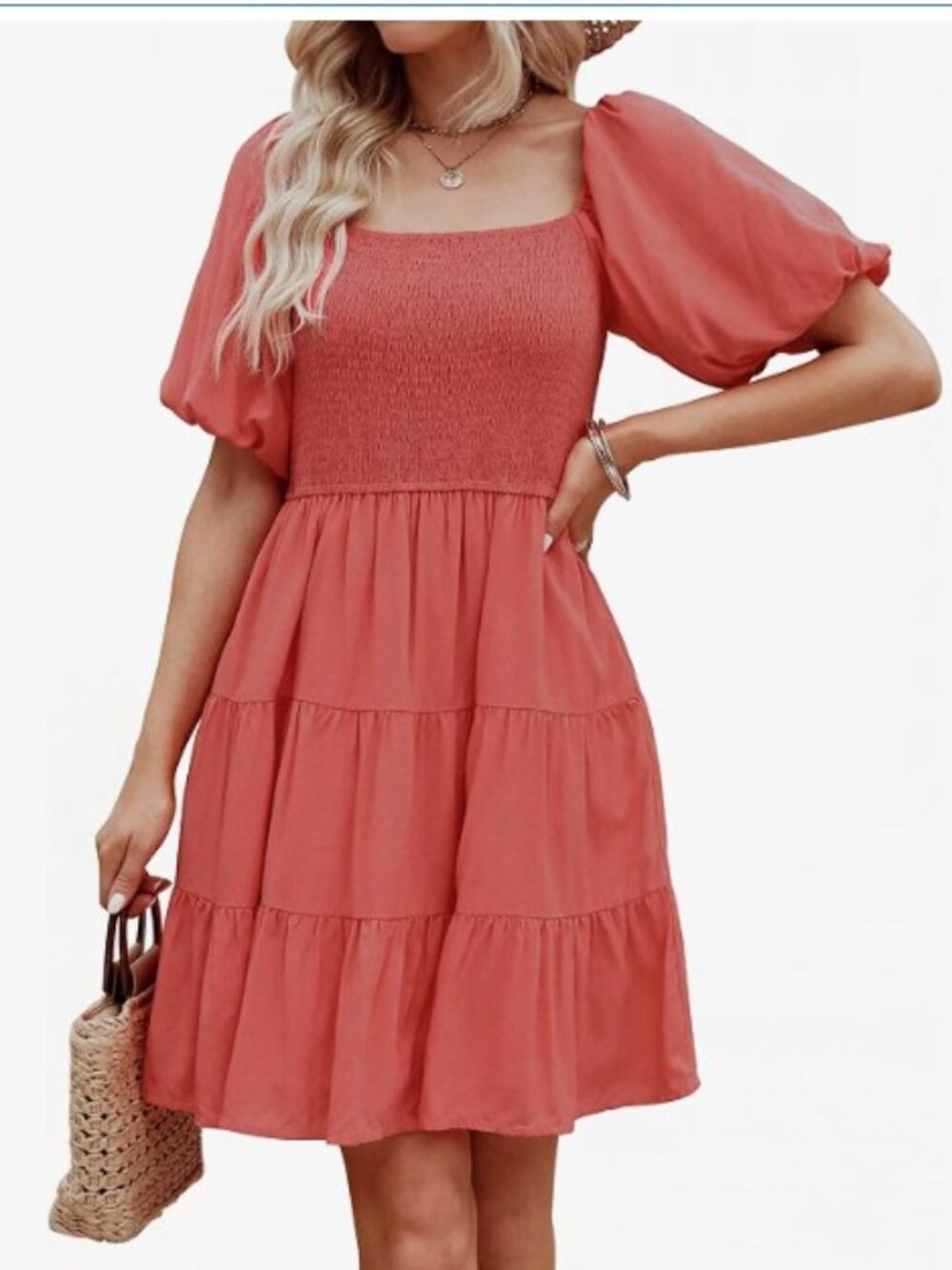 Coral Sundress, womens size XL